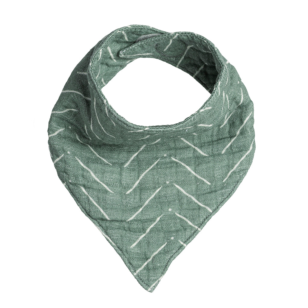 Mom Boss™ & Baby Bib Set Sage