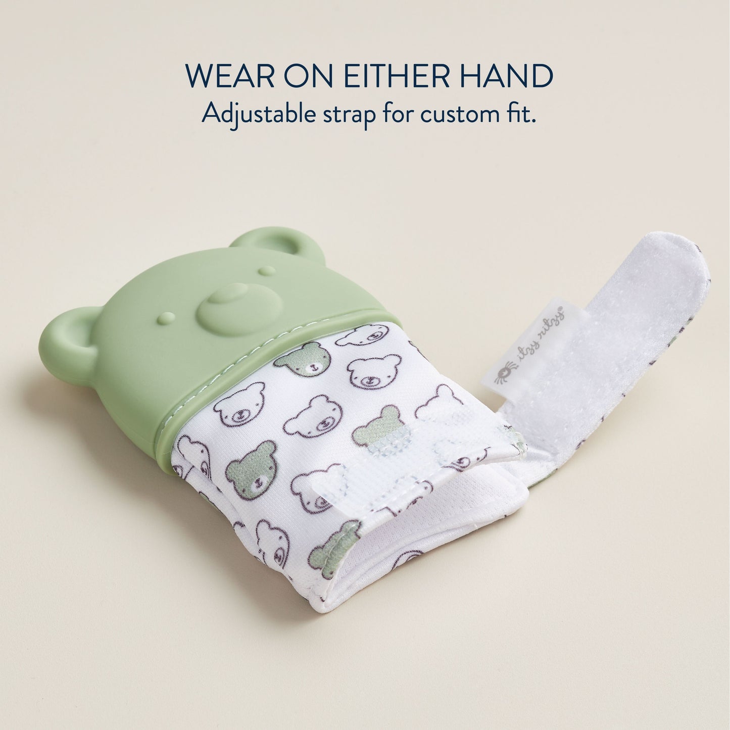 Itzy Mitt® Teething Mittens - Sage Bear