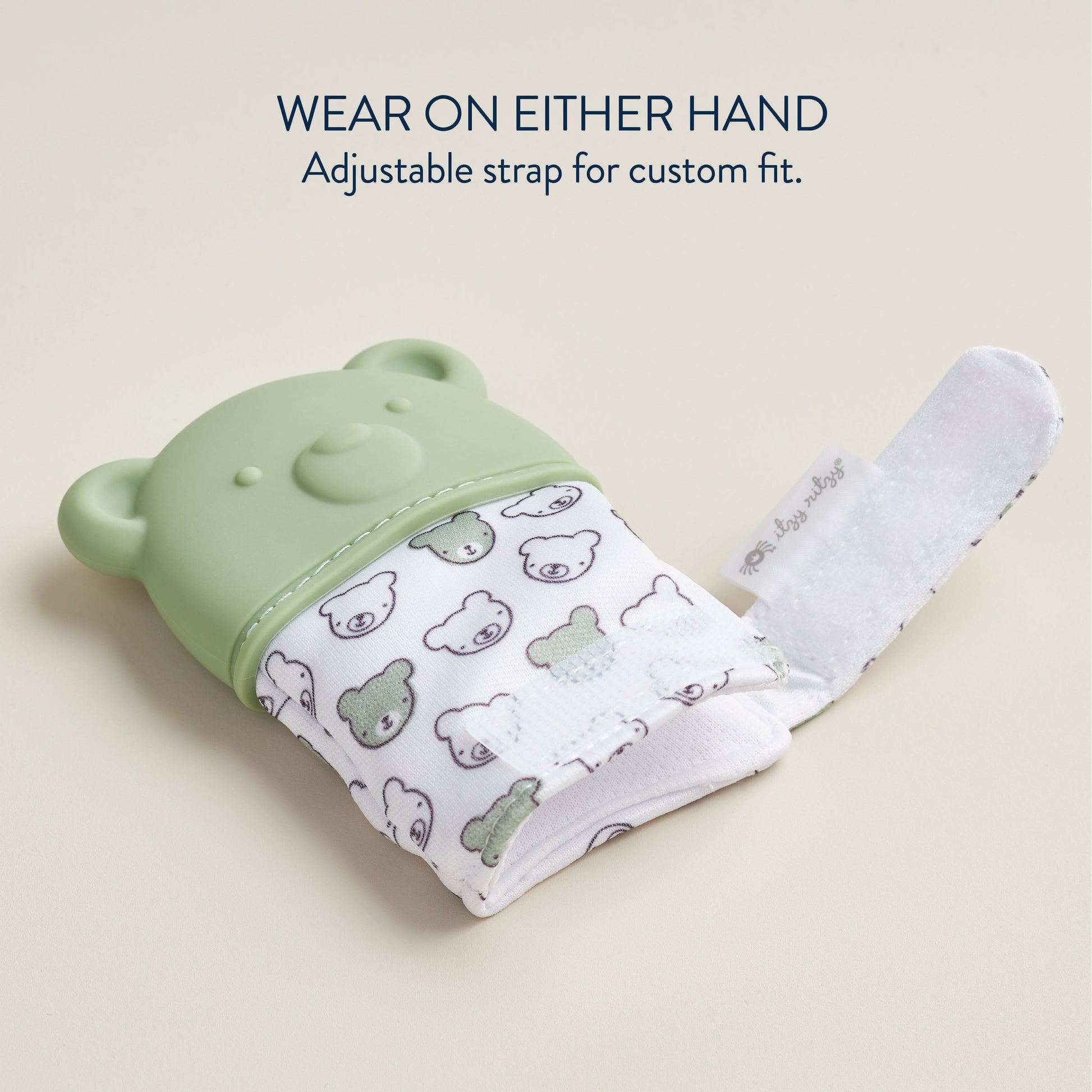 Itzy Mitt® Teething Mittens - Sage Bear