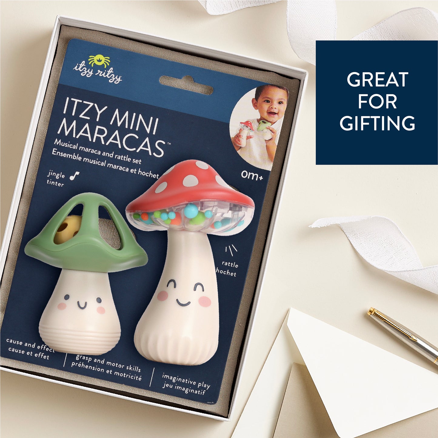 Itzy Mini Maracas™ Mushroom