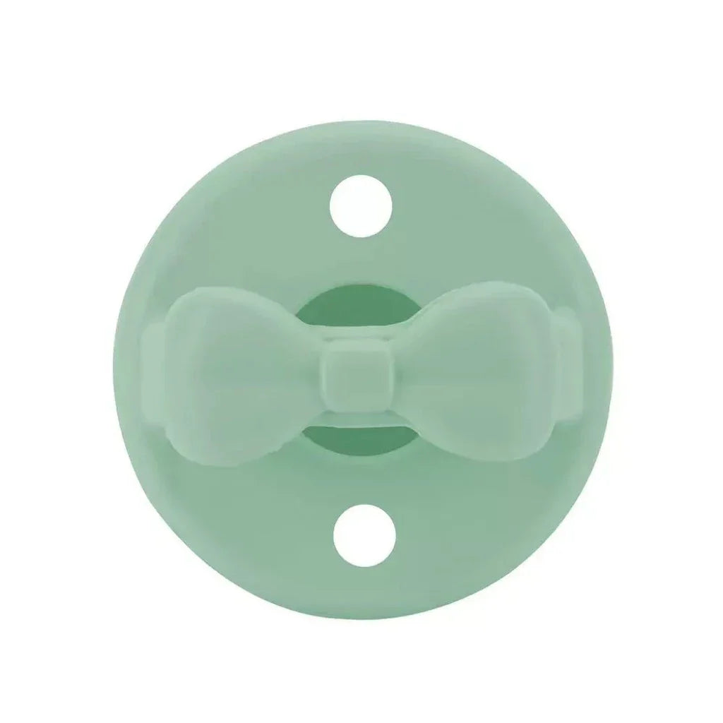 Sweetie Soother™ - Pacifier 2-Pack Pacifiers & Pacifier Accessories Itzy Ritzy Lilac and Mint Bows 