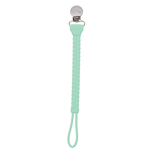 Cyber Sweetie Strap™ - Braided Pacifier Clip Pacifiers & Pacifier Accessories Itzy Ritzy® Mint 