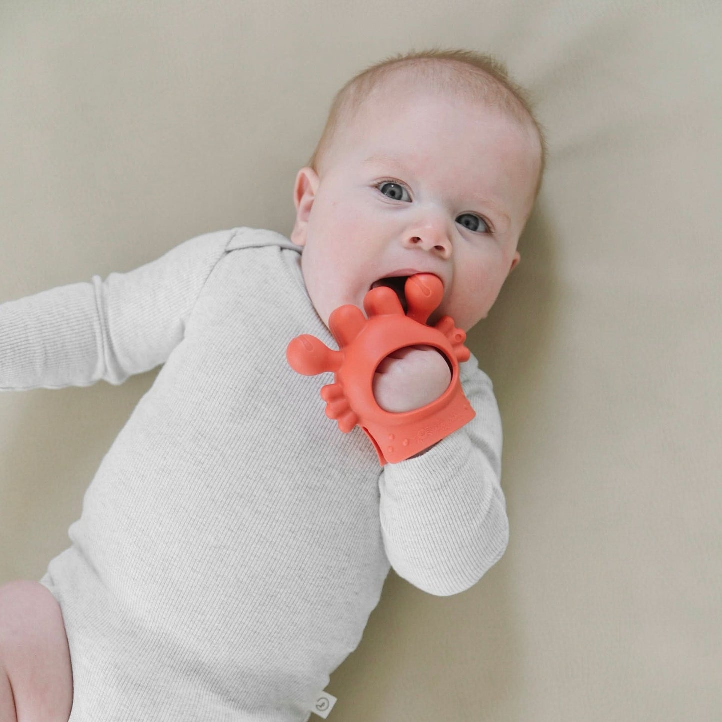 Bitzy Grip™ Silicone Teether Crab