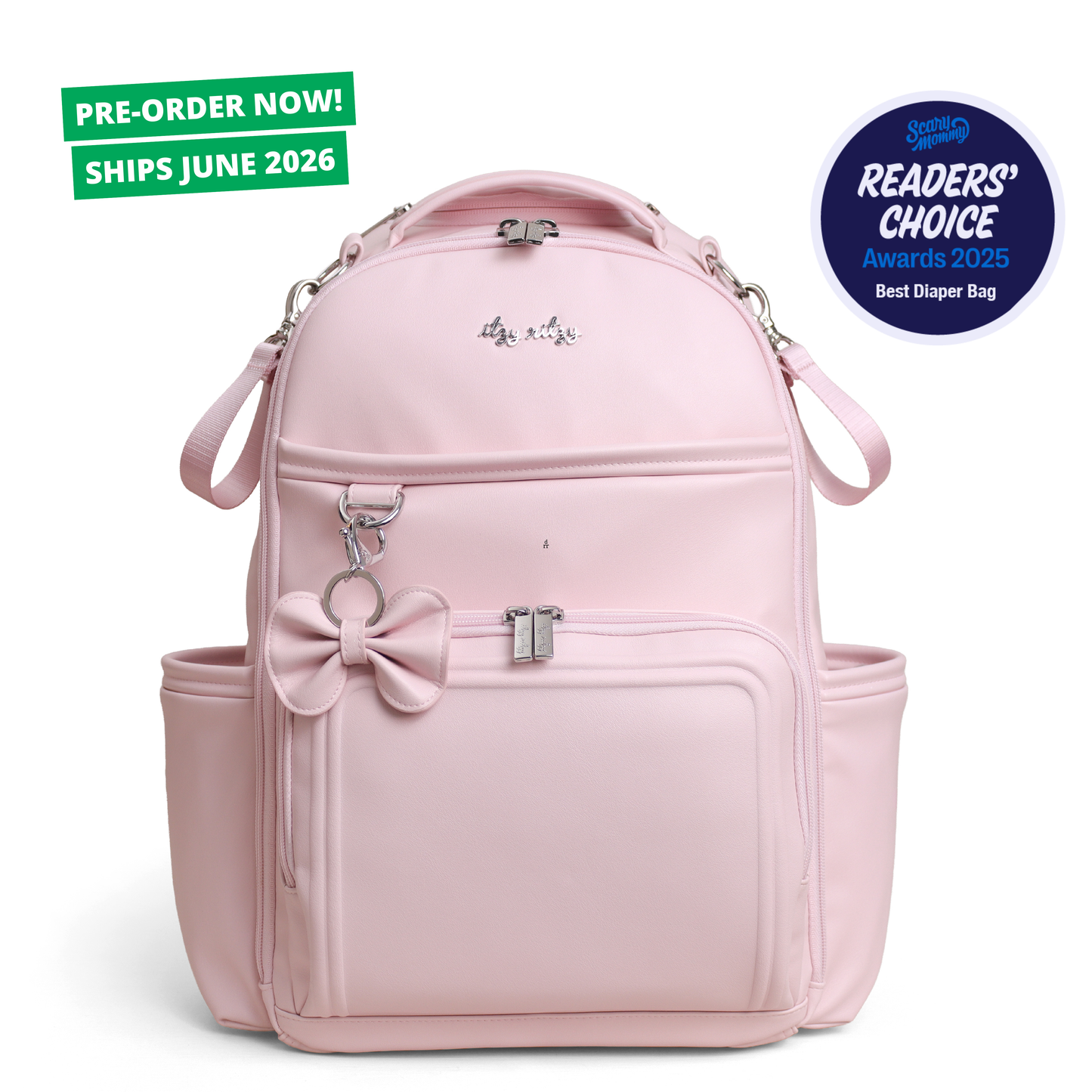 Boss Plus™ Large Diaper Bag Backpack - Ribbons & Roses