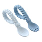 Sweetie Spoons™ Silicone Fork + Spoon Set Itzy Ritzy® Blue