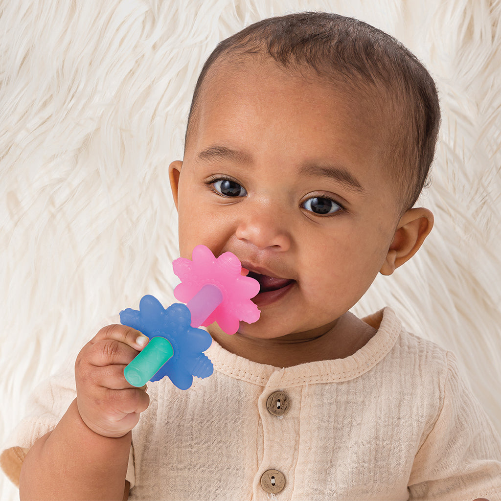 Teensy Tube™ Teether Pink Rainbow