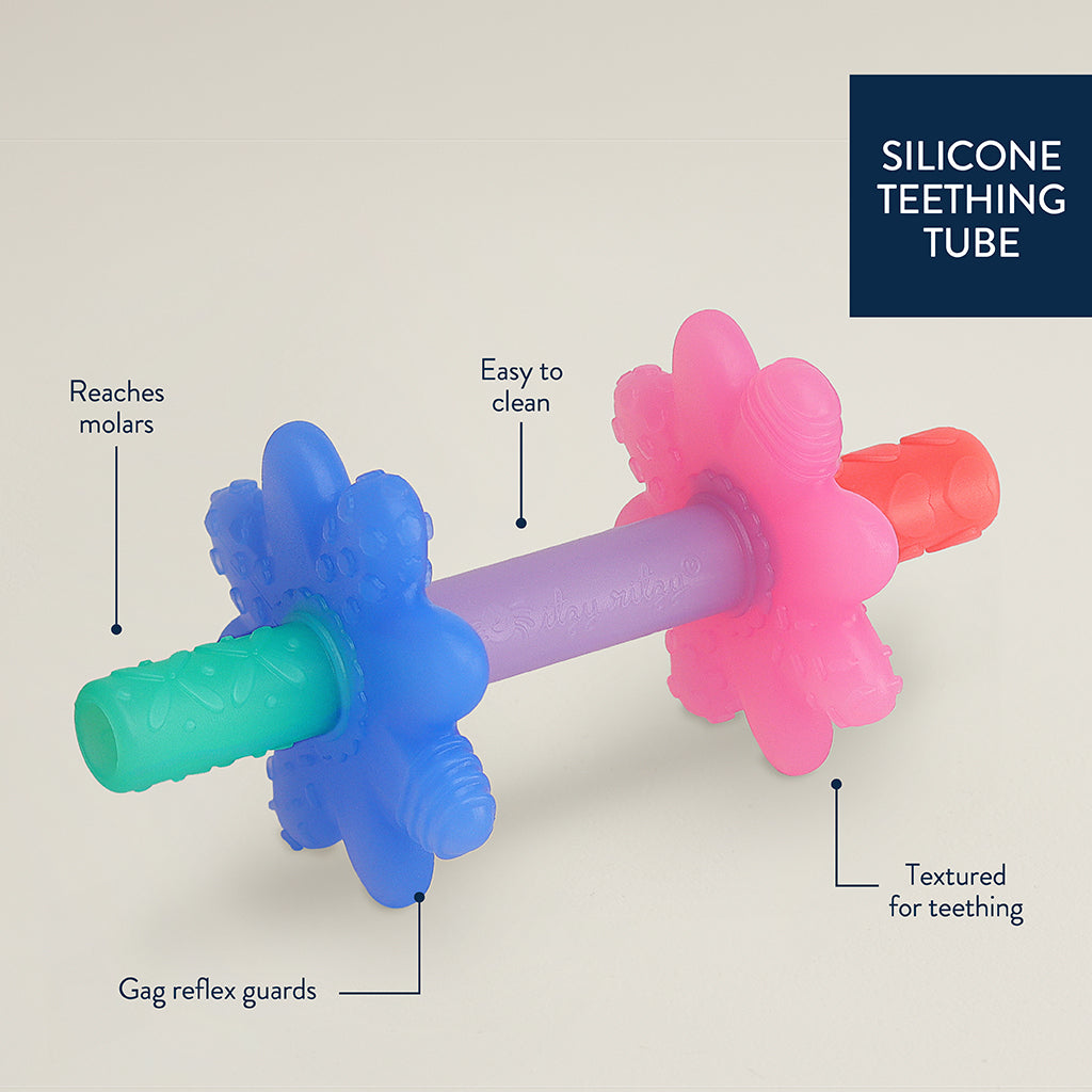 Teensy Tube™ Teether Pink Rainbow