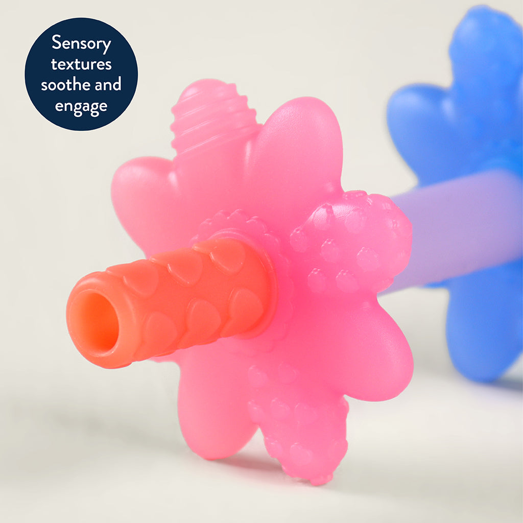Teensy Tube™ Teether Pink Rainbow