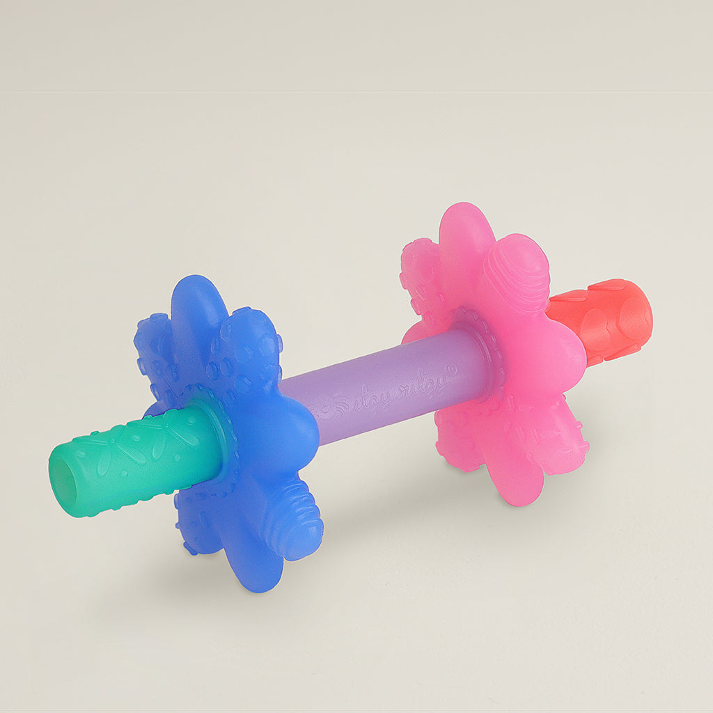 Teensy Tube™ Teether Pink Rainbow
