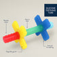 Teensy Tube™ Teether Rainbow