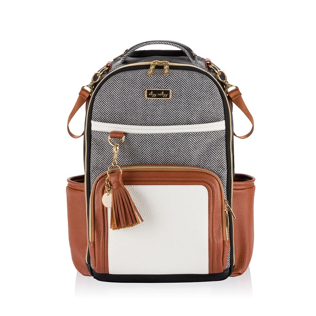 Boss Plus™ Large Diaper Bag Backpack Coffee & Cream