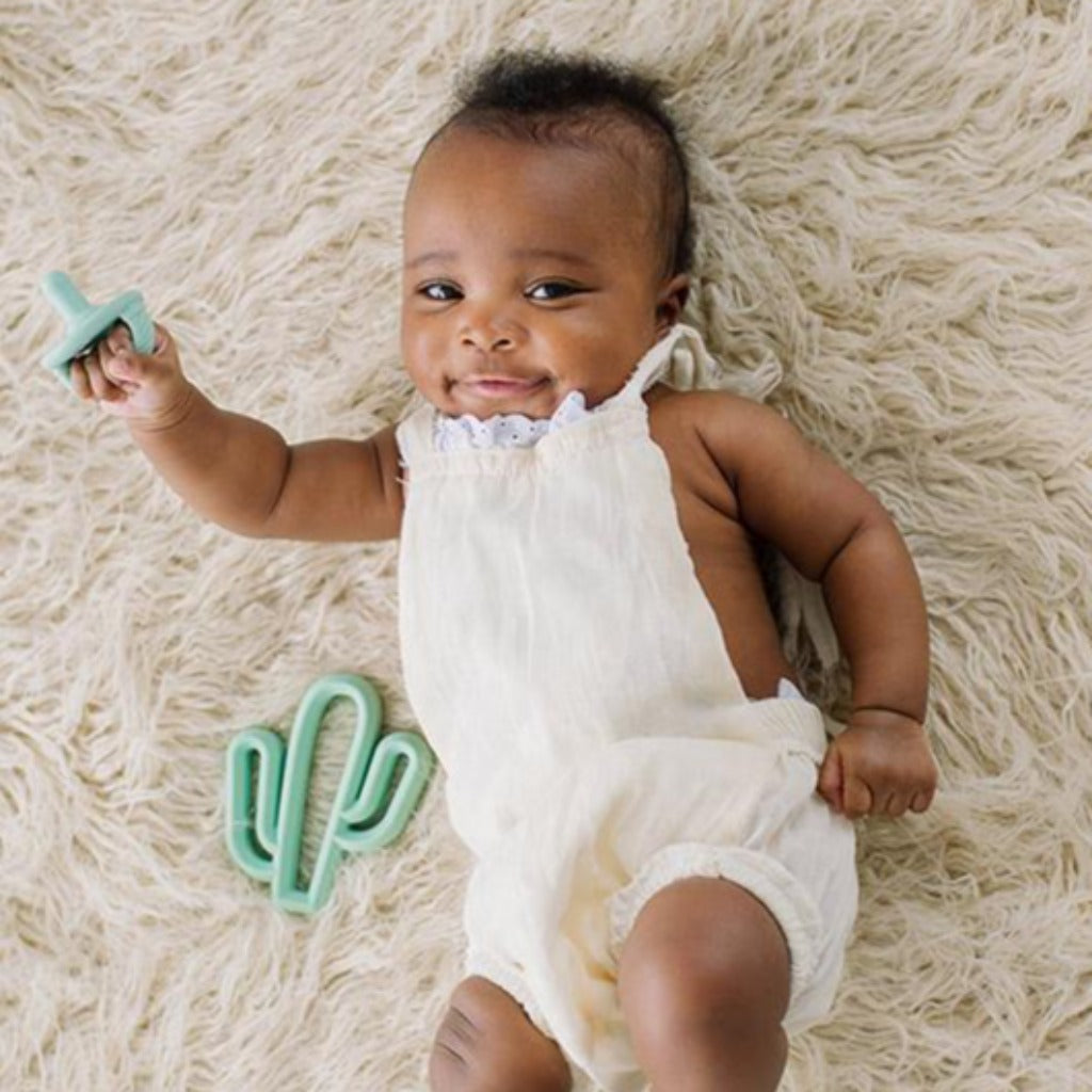 Sweetie Soother™ - Pacifier 2-Pack Itzy Ritzy Green and White Cables