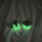 Itzy Soother™ Glow in the Dark Natural Rubber Pacifier - 0-6M Juniper and Steel