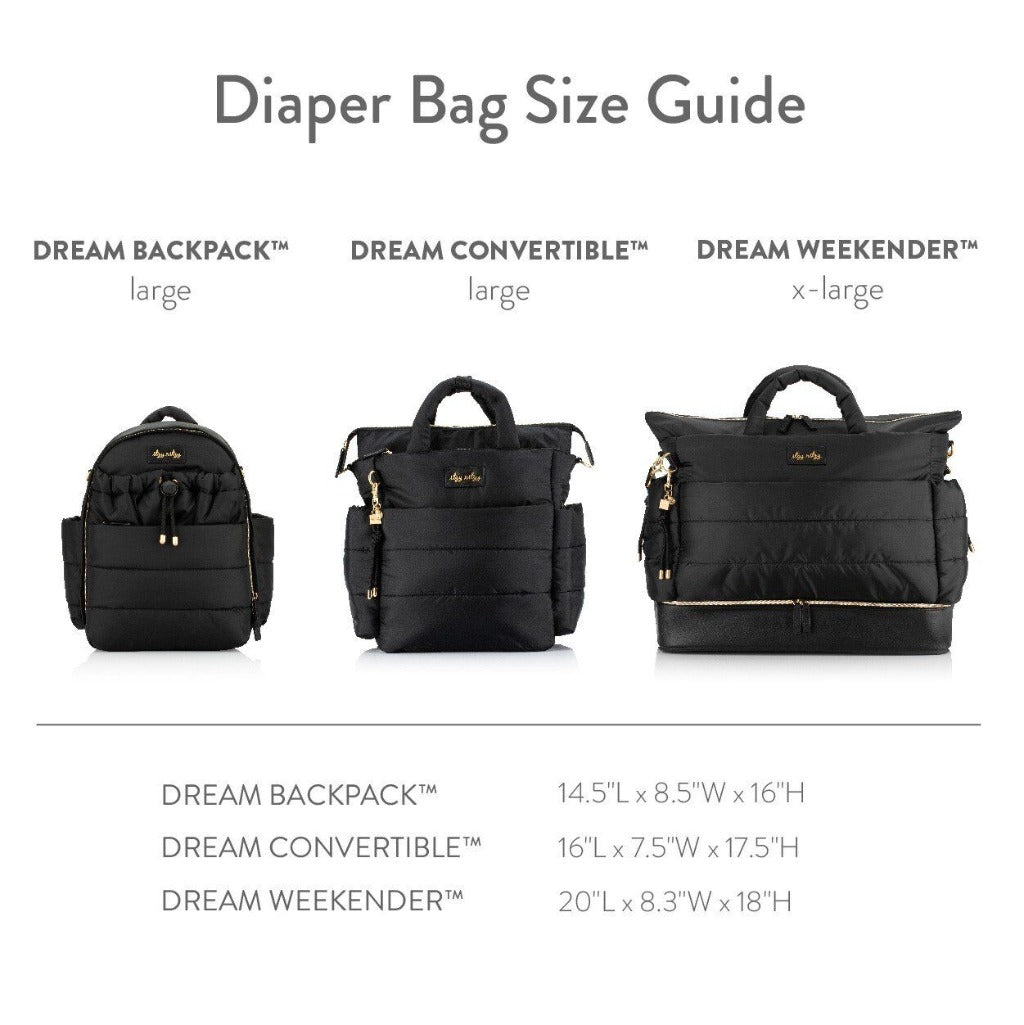 Dream Backpack™ Diaper Bag Diaper Bag Itzy Ritzy Midnight Black Leopard Cloud Camo Canyon Rose