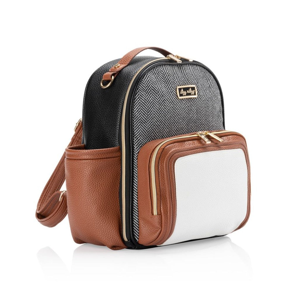 Itzy Mini Plus ™ Diaper Bag Diaper Bag ItzyRitzy Coffee & Cream