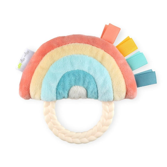 Ritzy Rattle Pal™ Plush Rattle Pal with Teether Toy Itzy Ritzy Rainbow