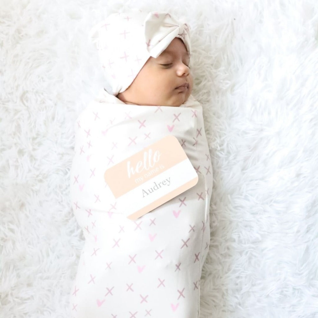 Cutie Cocoon™ - Baby Cocoon & Hat Set Cocoons Itzy Ritzy Cross Your Heart