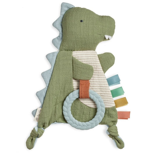 Bitzy Crinkle™ Sensory Crinkle Toy with Teether Toy Itzy Ritzy Dino 
