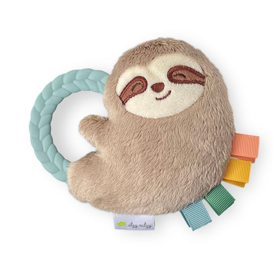 Ritzy Rattle Pal™ Plush Rattle Pal with Teether Toy Itzy Ritzy Sloth 