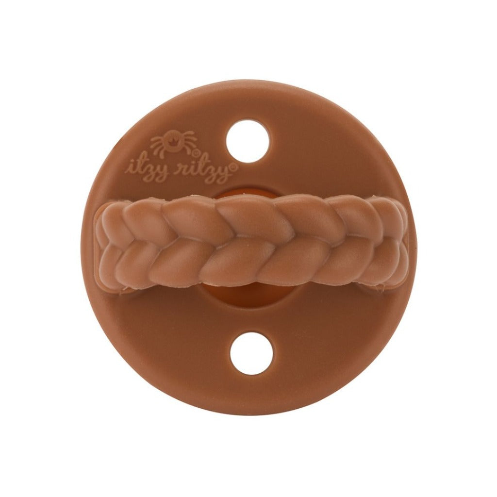 Sweetie Soother™ - Pacifier 3-Pack Pacifiers & Loveys Itzy Ritzy Coffee & Cream Braids
