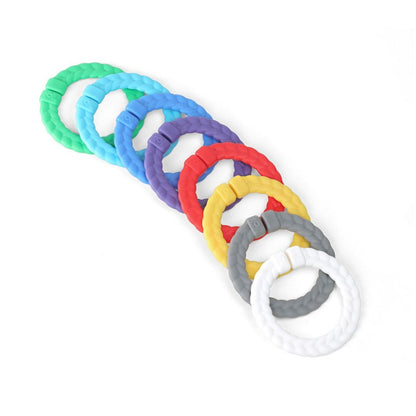 Bitzy Bespoke™ Ritzy Rings Linking Ring Set Toy Itzy Ritzy  Primary Rainbow