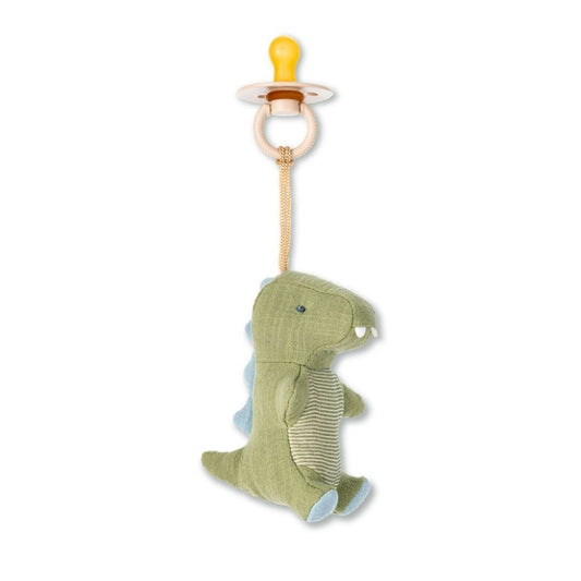 Bitzy Pal™ Natural Rubber Pacifier & Lovey Itzy Ritzy Dino 