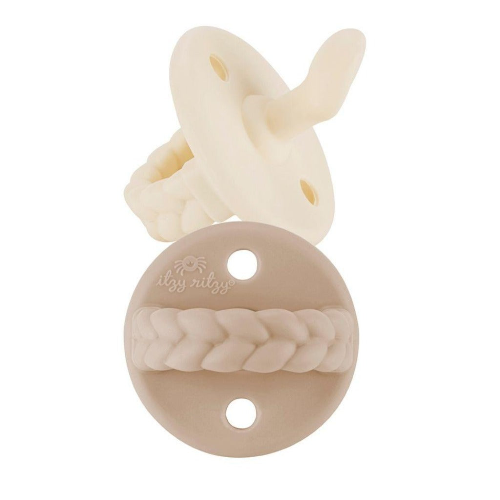 Sweetie Soother™ Orthodontic Silicone Pacifier 6-18M Itzy Ritzy Toast & Buttercream