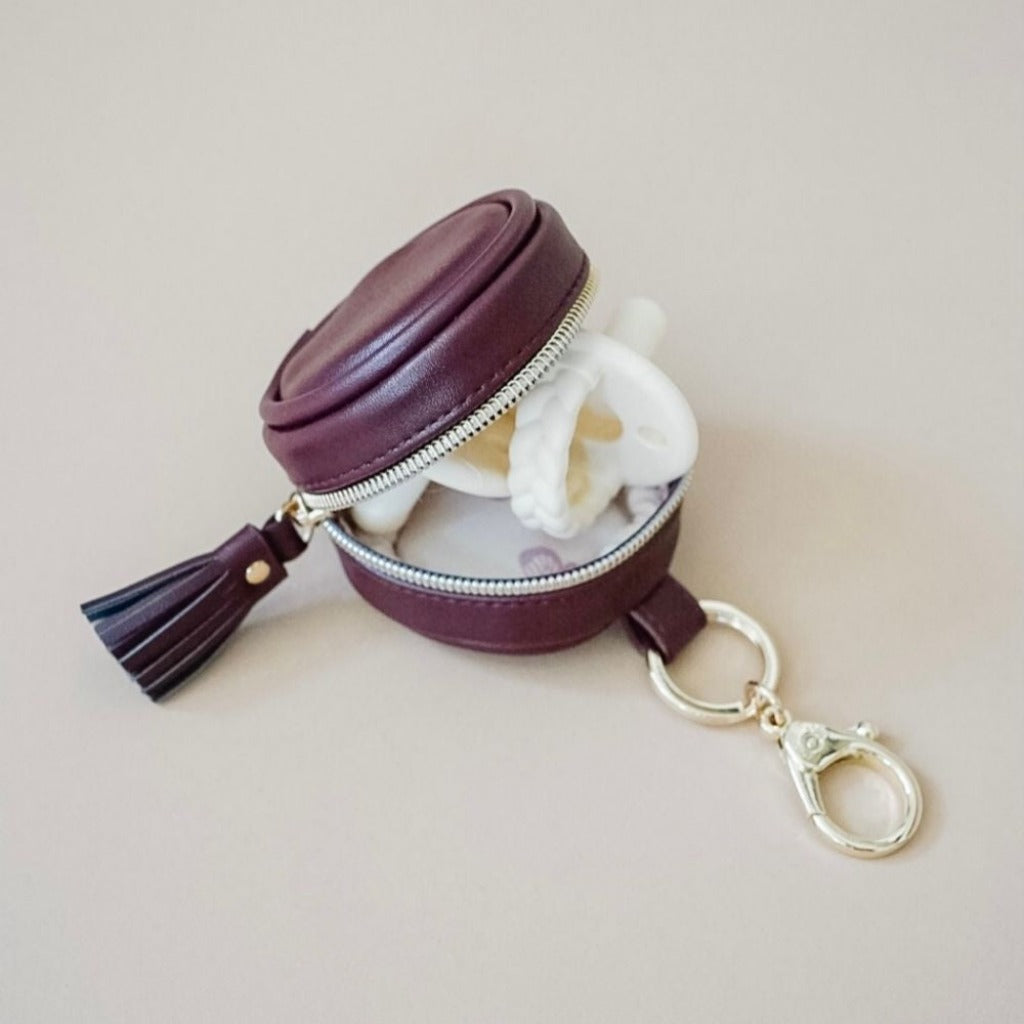 Itzy Ritzy Boss Bow Diaper Bag Charm - Coffee & Cream