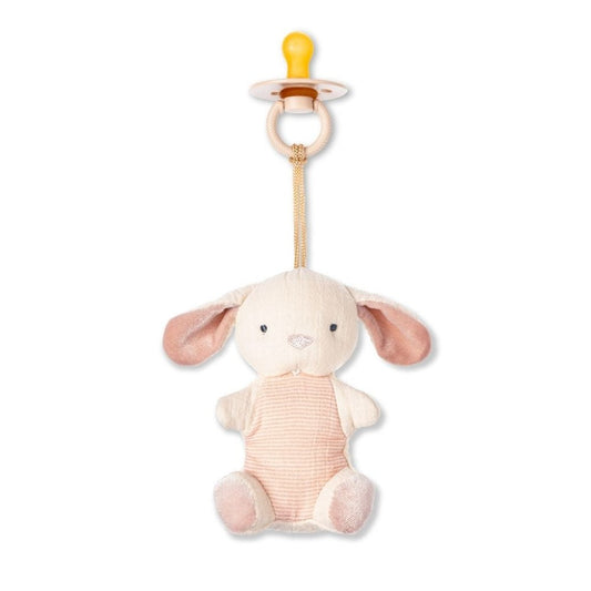 Bitzy Pal™ Natural Rubber Pacifier & Lovey Itzy Ritzy Bunny 