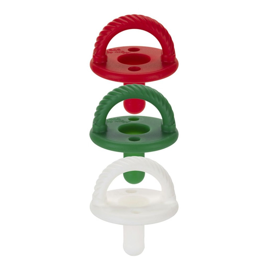 Sweetie Soother™ - Pacifier 3-Pack Pacifiers & Loveys Itzy Ritzy Holiday Cables 