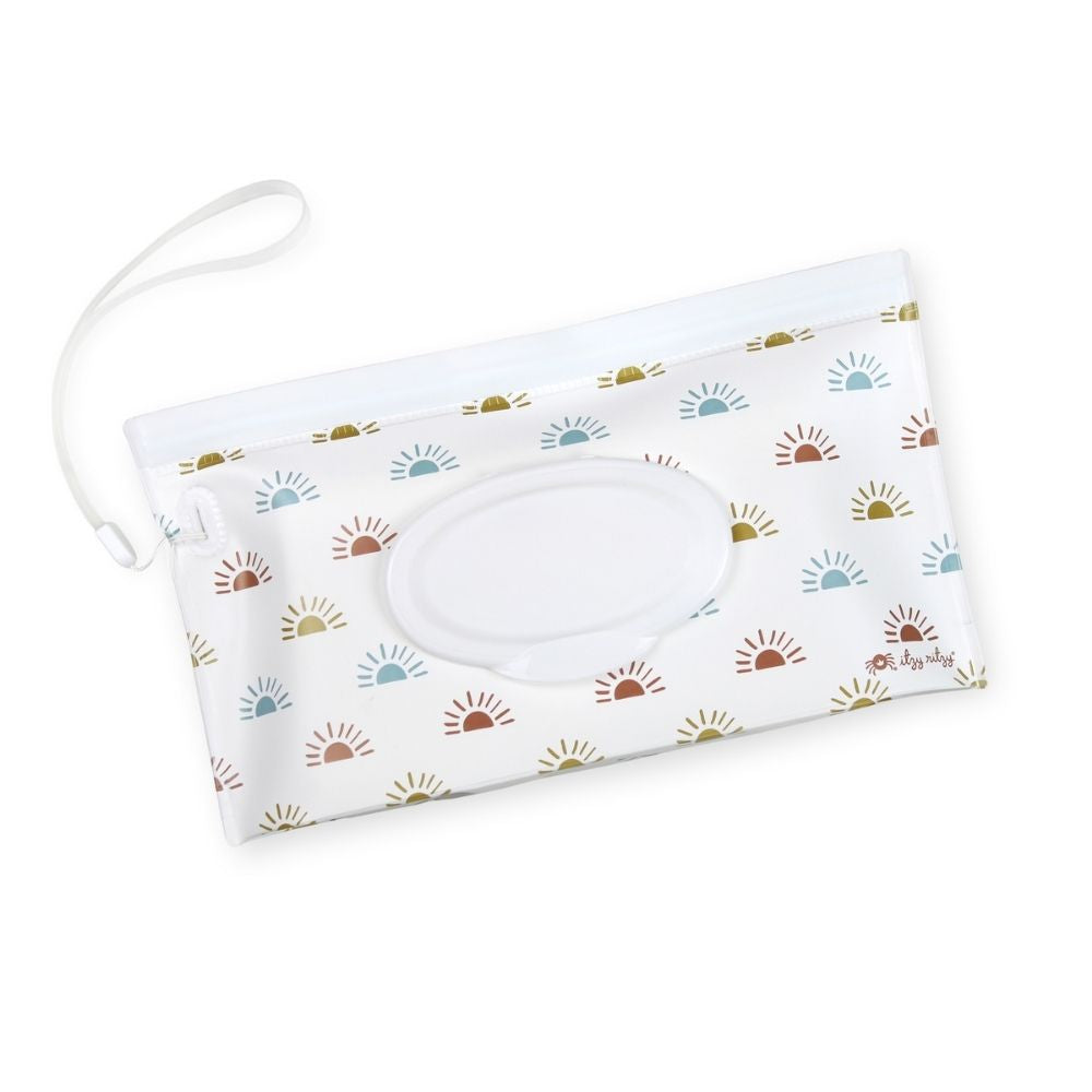 Take & Travel Pouch™ Reusable Wipes Case Diaper Bag Accessories Itzy Ritzy® Desert Sunrise