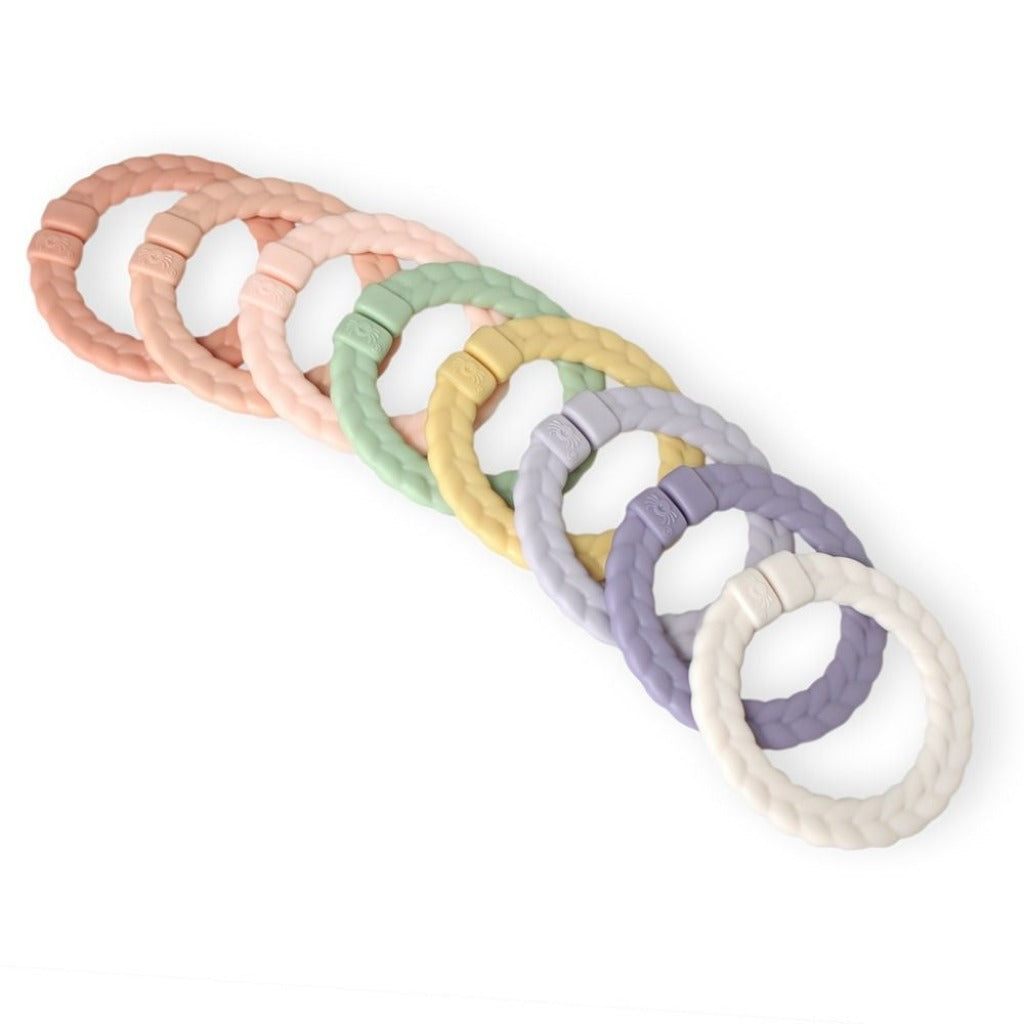 Bitzy Bespoke™ Ritzy Rings Linking Ring Set Toy Itzy Ritzy Pastel Rainbow 