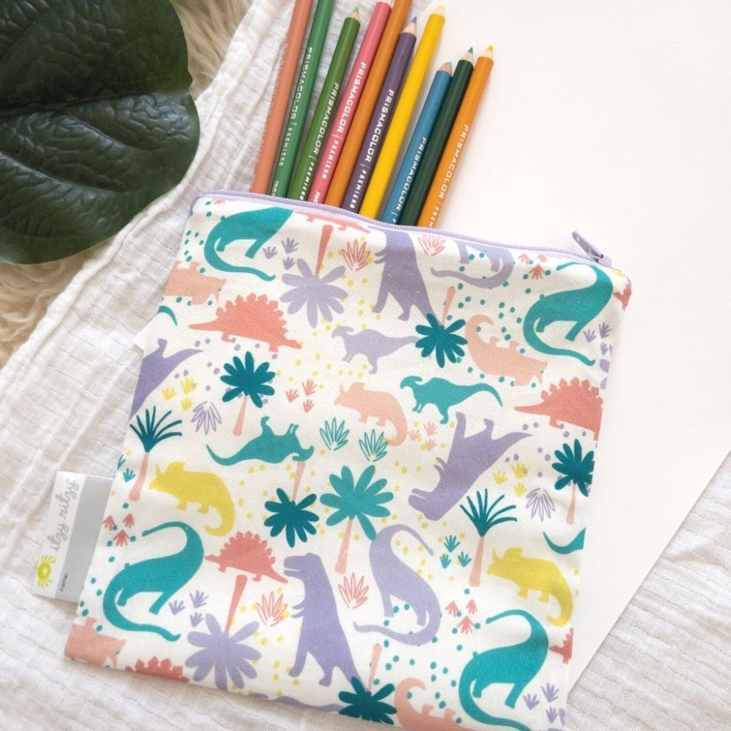Itzy Ritzy Raining Dinos Reusable Snack & Everything Bag