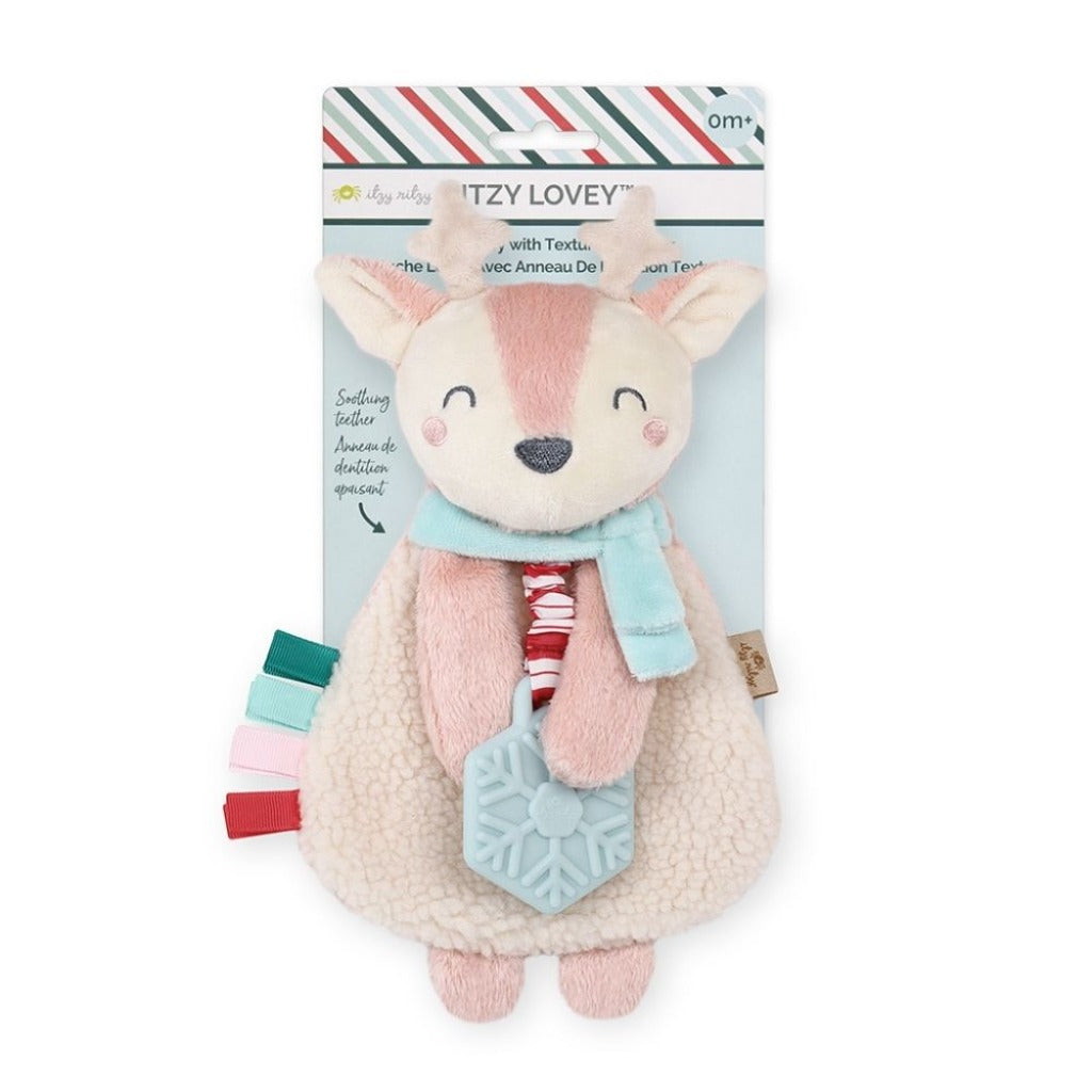 Holiday Itzy Lovey™ Plush and Teether Toy Toy Itzy Ritzy - Holly the Reindeer