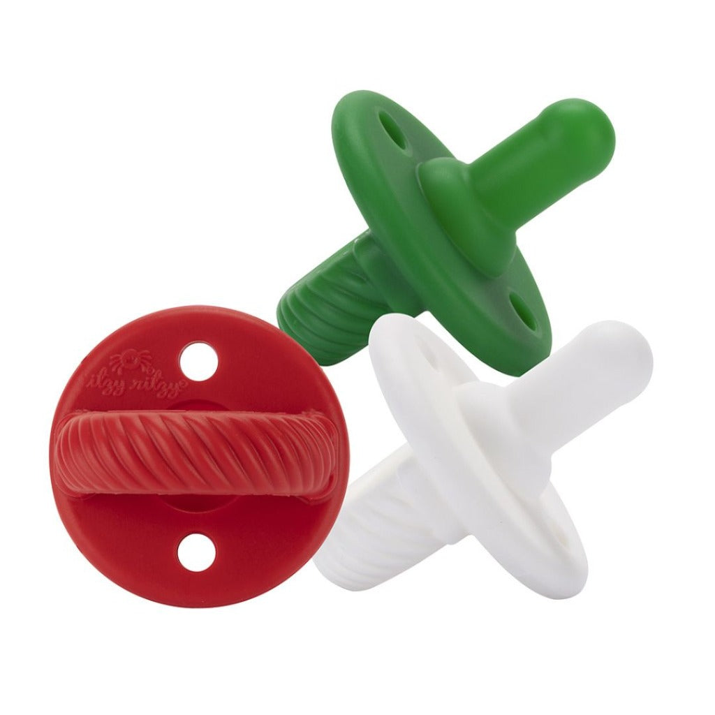 Sweetie Soother™ - Pacifier 3-Pack Pacifiers & Loveys Itzy Ritzy Holiday Cables