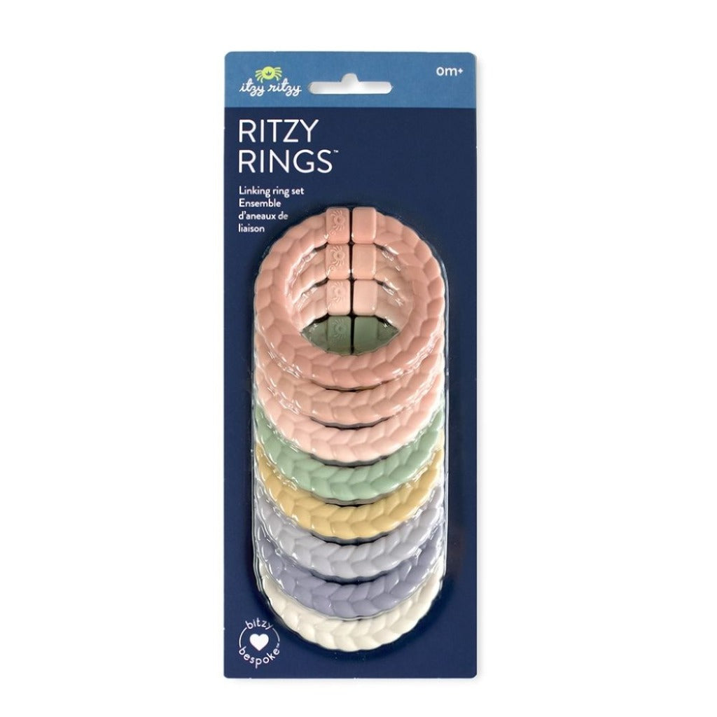 Bitzy Bespoke™ Ritzy Rings Linking Ring Set Toy Itzy Ritzy  Pastel Rainbow