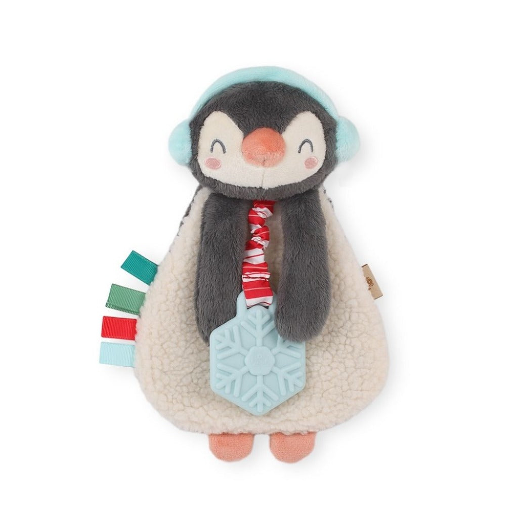 Holiday Itzy Lovey™ Plush and Teether Toy Toy Itzy Ritzy North the Penguin 