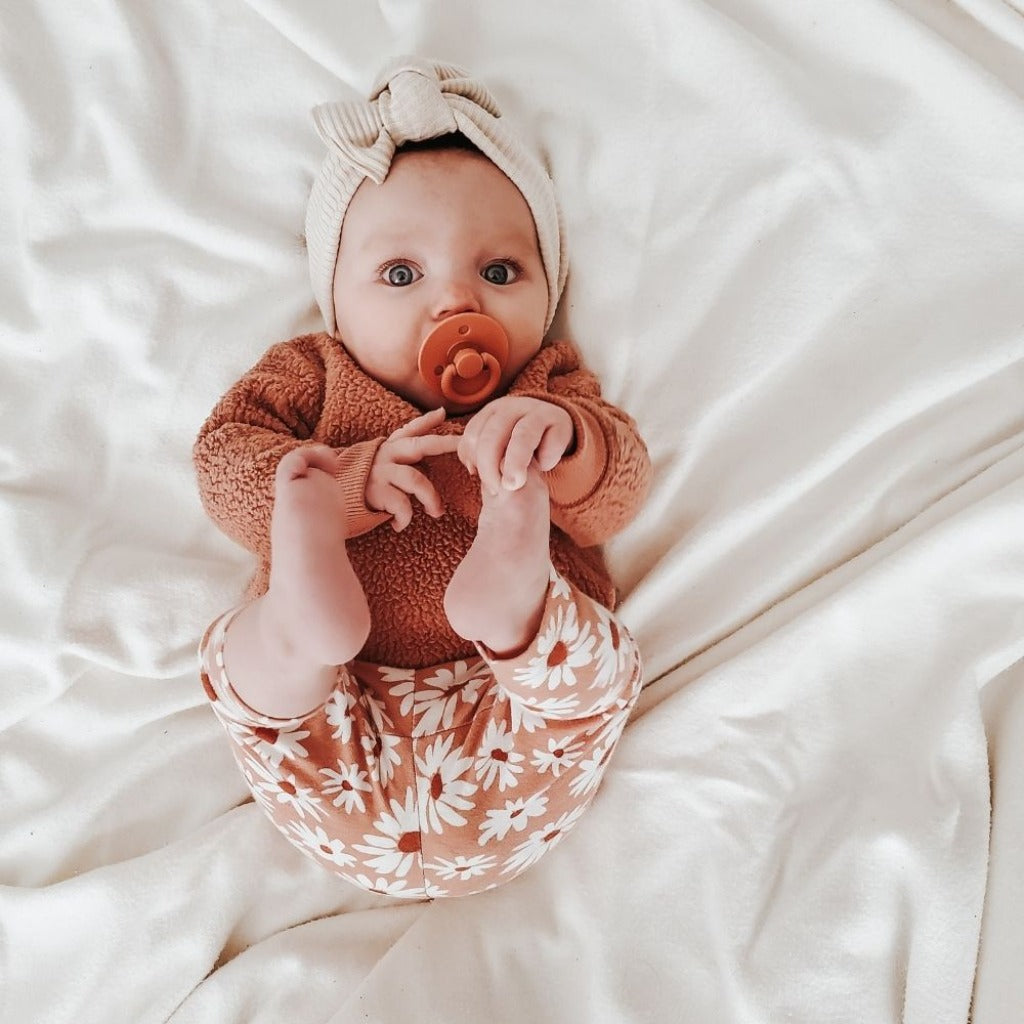 Itzy Soother™ Natural Rubber Pacifier - 0-6M Pacifiers & Loveys Itzy Ritzy Apricot & Terracotta