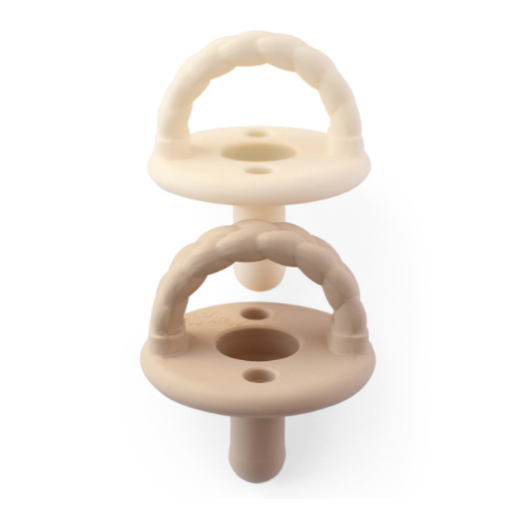 Sweetie Ciuccio In Silicone Naturale 2 Pezzi - Blu, 0+ Mesi