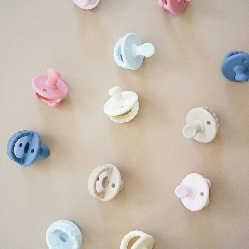 Sweetie Soother™ Orthodontic Silicone Pacifier 0-6M Itzy Ritzy Sky & Surf Ballet Slipper & Primrose Toast & Buttercream 