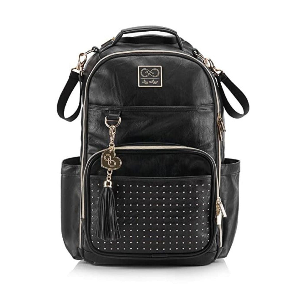 Chelsea + Cole for Itzy Ritzy Boss Plus™ Diaper Bag Backpack Itzy Ritzy Black Studded 