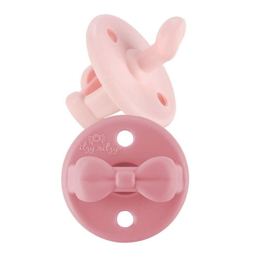 Sweetie Soother™ Orthodontic Silicone Pacifier 0-6M Itzy Ritzy Ballet Slipper & Primrose 