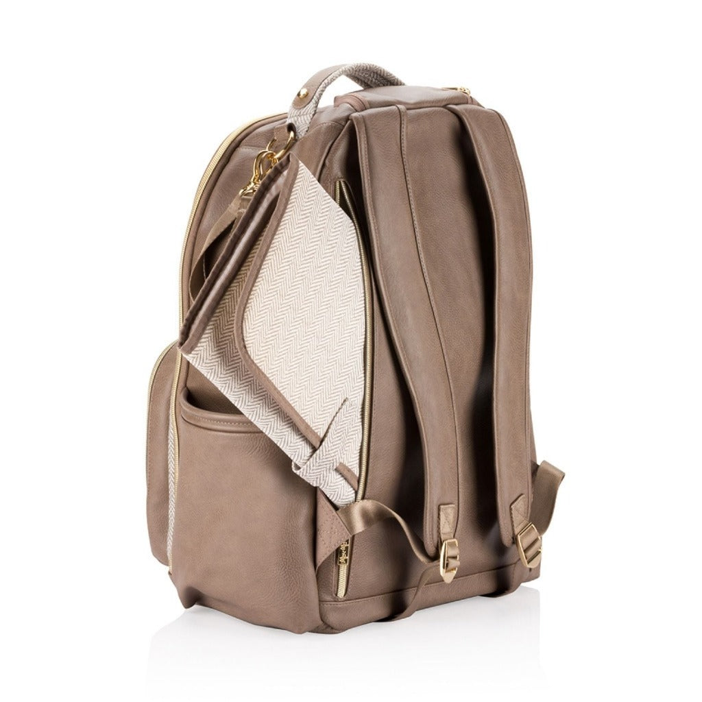 Boss Plus™ Large Diaper Bag Backpack Diaper Bag Itzy Ritzy® Vanilla Latte
