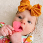 Teensy Teether™ - Soothing Silicone Teether Itzy Ritzy Pink Bow