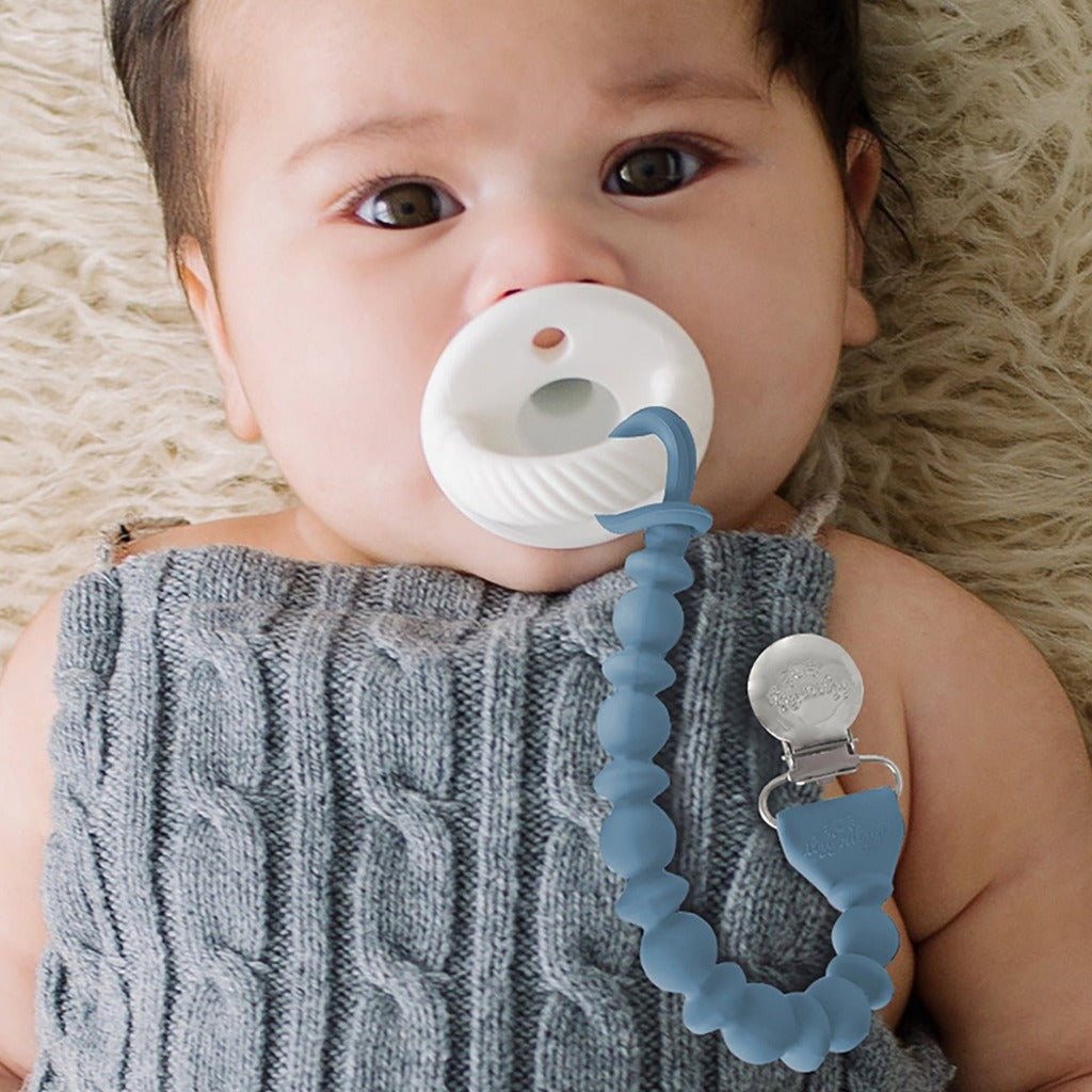 Sweetie Strap™ - Beaded Pacifier Clip Pacifiers & Loveys Itzy Ritzy Blue Beaded Clip