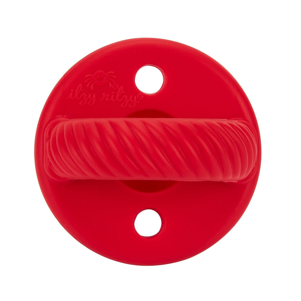 Sweetie Soother™ - Pacifier 2-Pack Pacifiers & Loveys Itzy Ritzy Hero Red and Hero Blue Cables