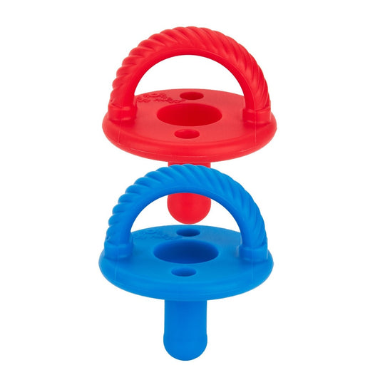 Sweetie Soother™ - Pacifier 2-Pack Pacifiers & Loveys Itzy Ritzy Hero Red and Hero Blue Cables 