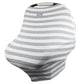 FINAL SALE: Mom Boss™ 4-in-1 Multi-Use Nursing Cover and Scarf Nursing Cover Itzy Ritzy® Heather Gray Stripe