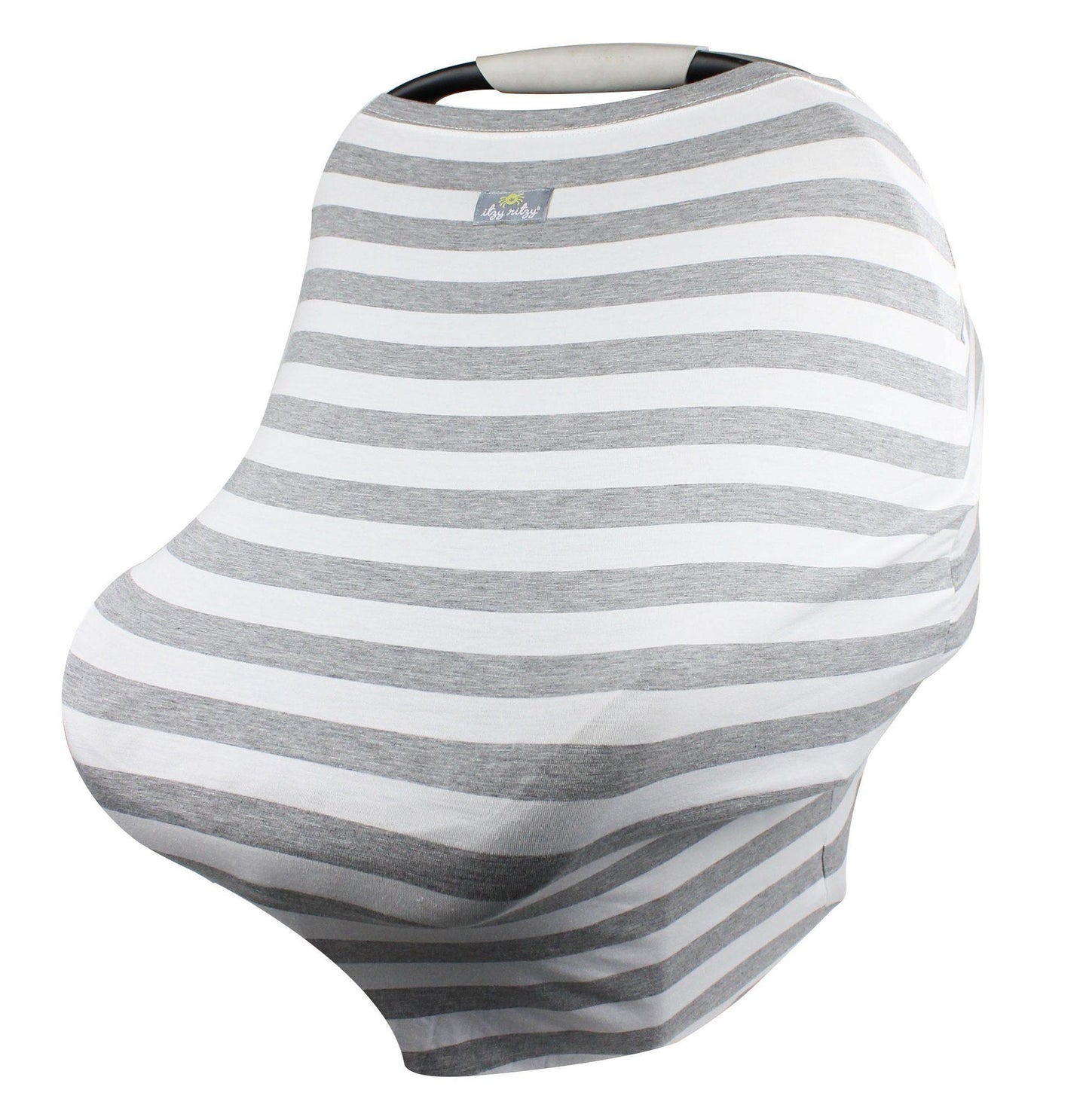 FINAL SALE: Mom Boss™ 4-in-1 Multi-Use Nursing Cover and Scarf Nursing Cover Itzy Ritzy® Heather Gray Stripe 