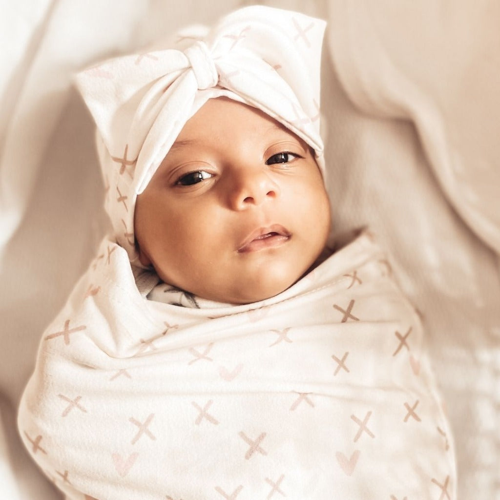 Cutie Cocoon™ - Baby Cocoon & Hat Set Cocoons Itzy Ritzy Cross Your Heart